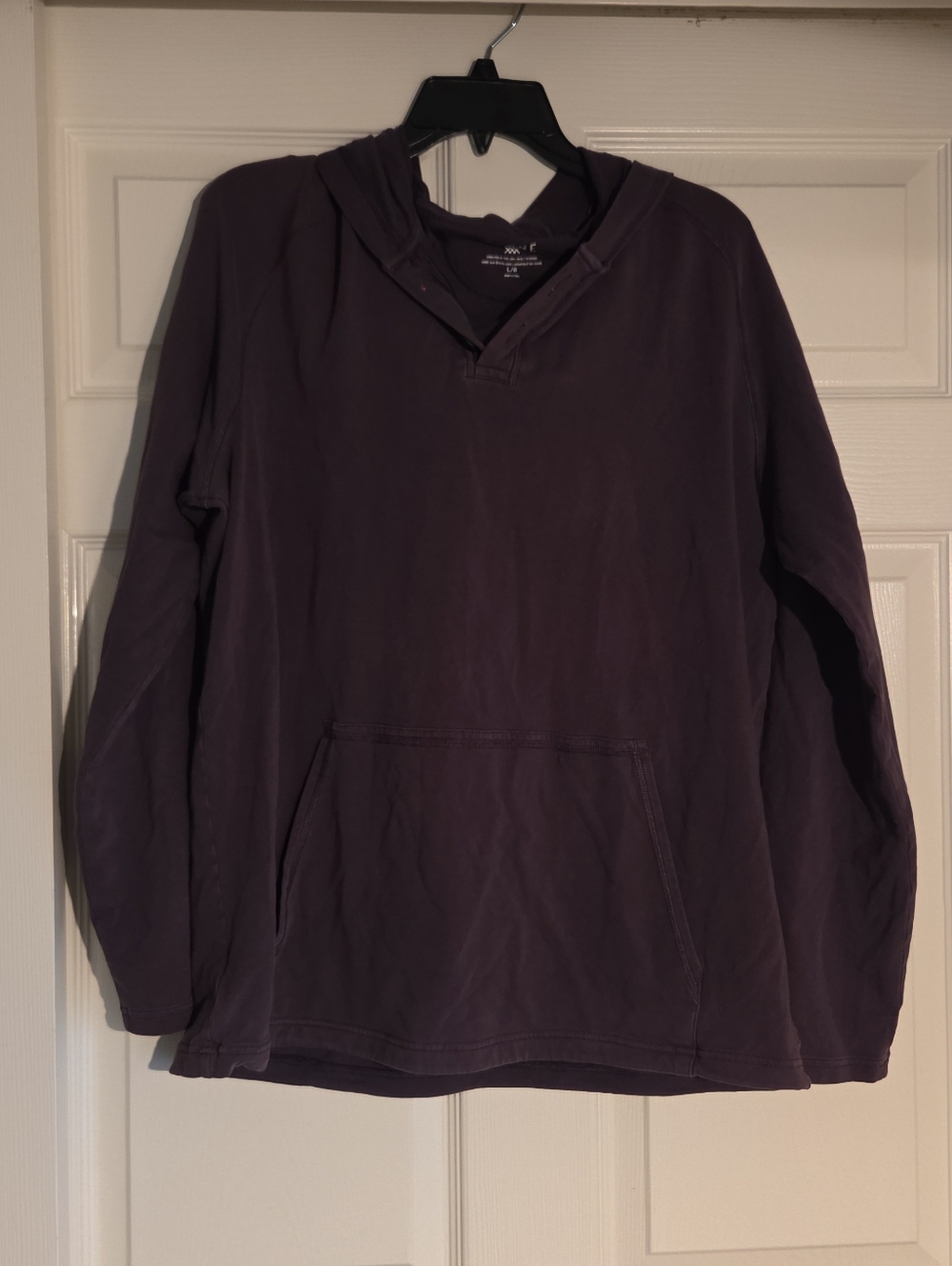 Rhone Men's Charcoal Gray Hoodie Long Slv Pullover Large